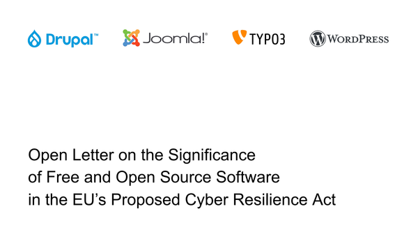 Screenshot of the introduction of the Open Letter response to the Cyber Resilience Act.